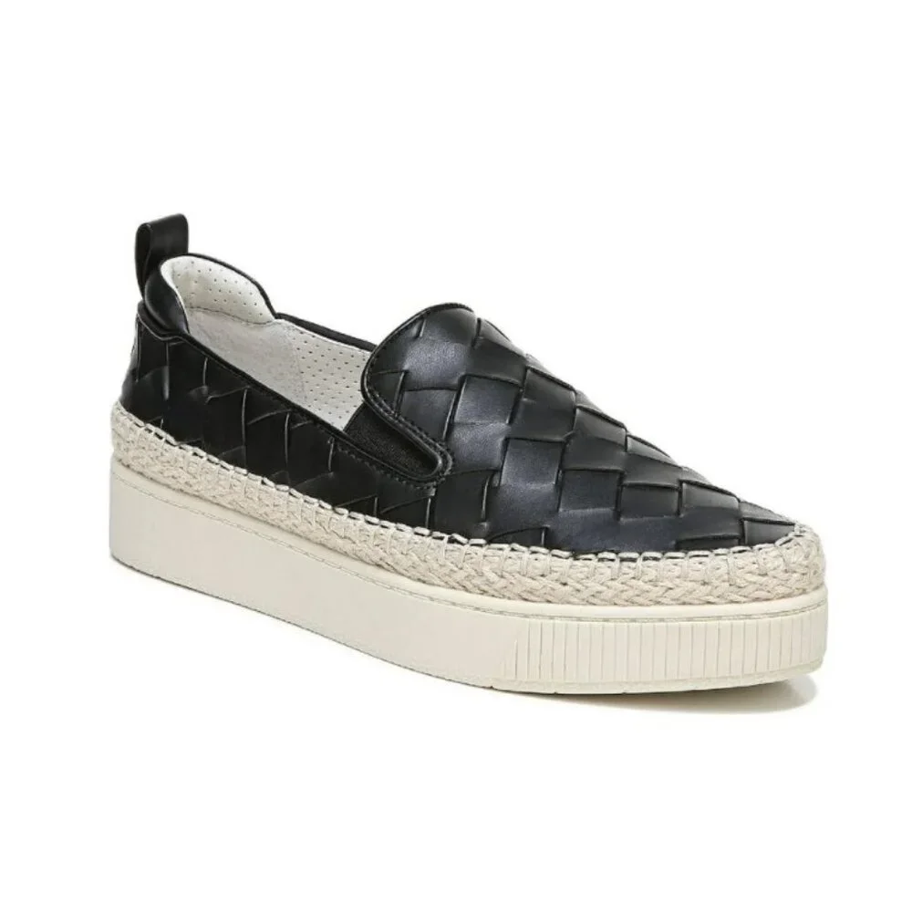 Womens Woven Espadrille Casual and Fashion Sneakers, Franco Sarto Homer 3, 6.5M